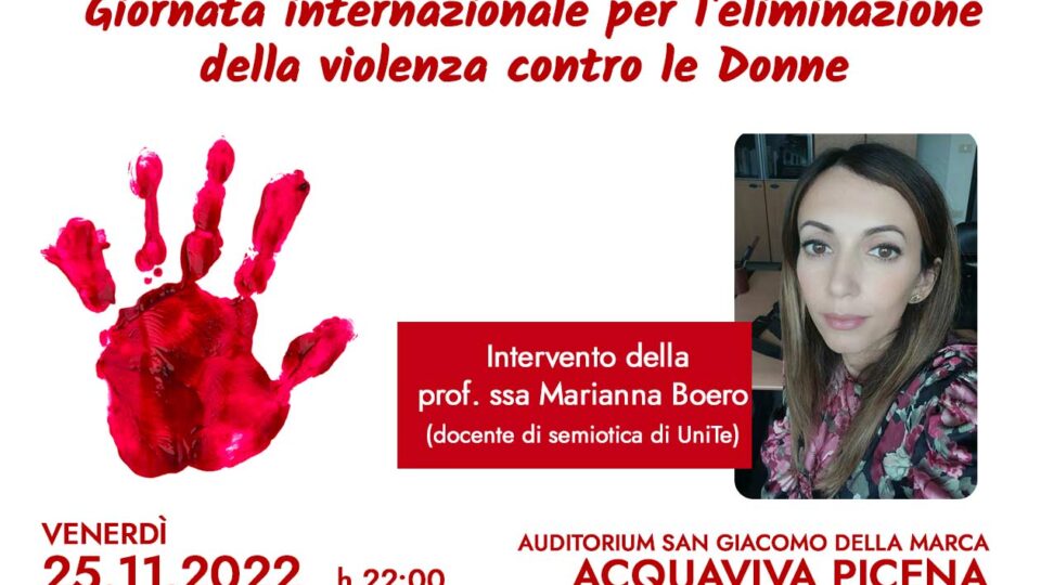  Intervento della prof. ssa Marianna Boero (docente di semiotica di UniTe)